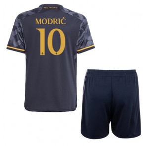 Real Madrid Luka Modric #10 Gostujuci Dres za Dječji 2023-24 Kratak Rukavima (+ kratke hlače)